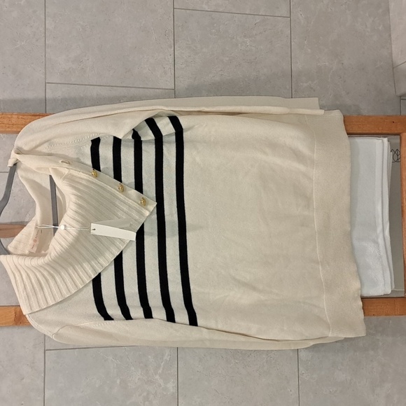 Tory Burch Sandra Cashmere Sweater  NWTs - Picture 5 of 12